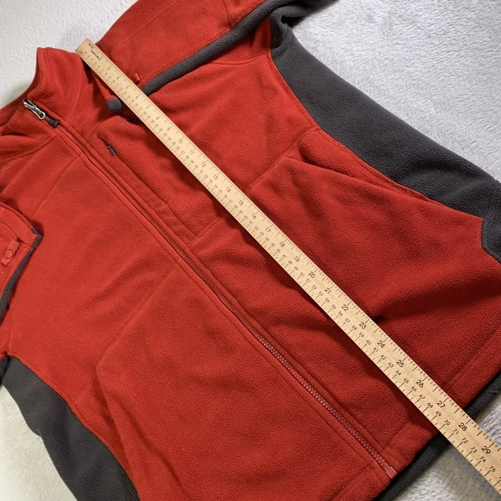 The North Face Jacket Mens‎ Large Red Fleece Full Zip Interchange Hiking Coat